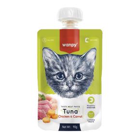 Skanėstas katėms Wanpy, vištiena/tunas/morkos, 0.09 kg