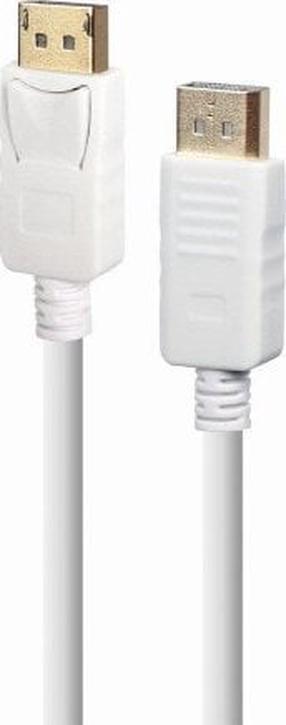 Laidas Gembird Displayport Male (vyriška), Displayport Male (vyriška), 1.8 m, balta sp.
