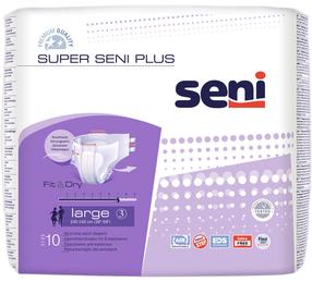 Sauskelnės Seni Super Plus, Large, 10 vnt.
