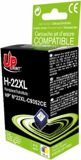 Tintes printera kasetne Uprint HP 22XL, zila krās./sarkana krās./dzeltena krās.