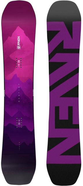 Snieglentė Raven Destiny, rožinė sp./tamsiai violetinė sp./violetinė sp., 144 cm x 27.2 cm