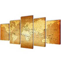 Foto paveikslas VLX World Map 5pcs, 200 cm x 100 cm