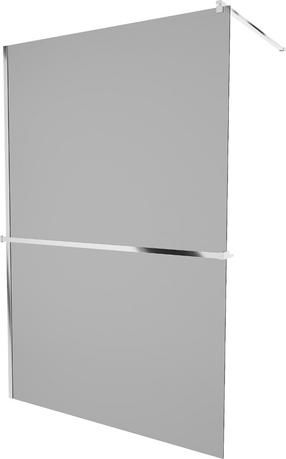 Dušo sienelė Mexen Kioto+ Walk-In, 120 cm x 200 cm, chromo sp./grūdintas