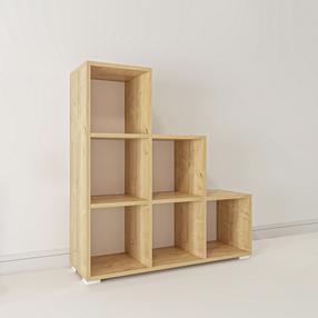 Grīdas plaukts Kalune Design Ç007, gaiši brūna krās., 96.6 cm x 90 cm x 29.6 cm