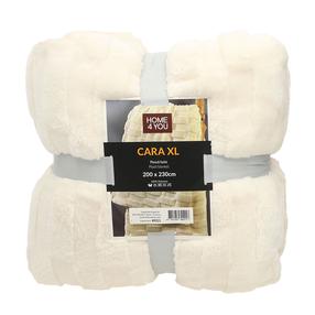 Pledas Home4you Cara XL, balta sp., 230 cm x 200 cm