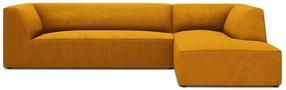 Stūra dīvāns Micadoni Home Ruby 4 Seats, zelta krās., labais, 273 x 180 cm x 69 cm