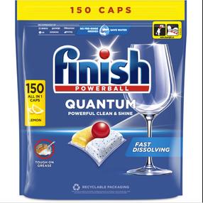 Nõudepesumasina kapslid Finish Quantum, 150 tk