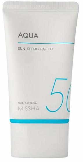 Päevituse hooldusgeel tooted näole Missha All Around Safe Block Aqua SPF50+, 50 ml