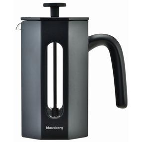 Kavinukas French Press Klausberg 7677, 0.6 l, juoda sp./pilka sp.