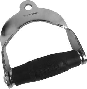 Pievilkšanās rokturi Tunturi Revolving Cable Handle, melna krās./hroma krās.