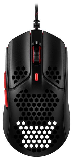 Vadu spēļu pele HyperX Pulsefire Haste 4P5E3AA, melna krās./sarkana krās.