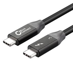 Kabelis MicroConnect Thunderbolt 3 -Thunderbolt 3 TB3010 Thunderbolt 3, Thunderbolt 3, 1 m, juoda sp.