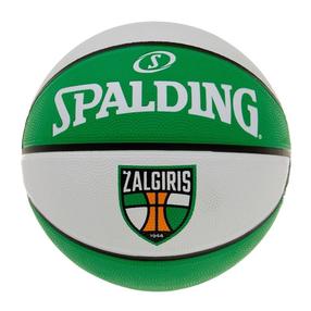 Krepšinio kamuolys Spalding Žalgiris, 5 dydis, balta sp./žalia sp.