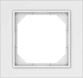 Vienvietis rėmelis Vilma QR1000 R01, matinė balta sp. 1 vt.