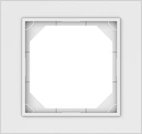 Vienvietis rėmelis Vilma QR1000 R01, matinė balta sp. 1 vt.