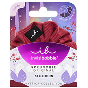 Matu gumija Invisibobble Sprunchie Make it Rein, sarkana krās.