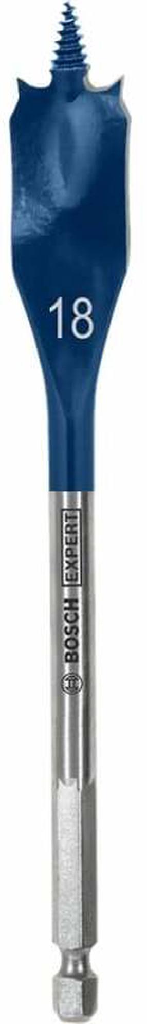 Plunksninis medienos grąžtas Bosch Expert, medienai, plunksninis, hex 1/4, 18 mm x 15.2 cm