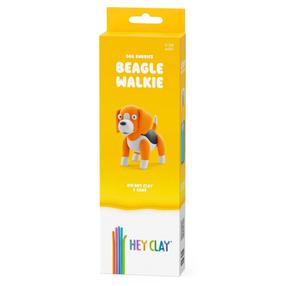 Plastilino rinkinys, šuo Hey Clay Beagle Walkie, ruda sp.