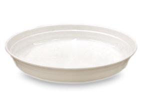 Lėkštelė vazonui Uniplastex 5-40, balta sp., 26 cm