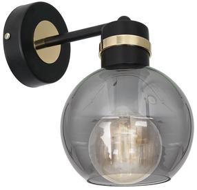Lampa sienas Milagro Omega MLP6528, E27, 1 x 60 W, pelēka krās. / zelta krās.