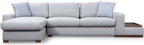 Kampinė sofa Hanah Home Loop 14, pilka sp./šviesiai pilka sp., kairinė, 332 x 194 cm x 85 cm
