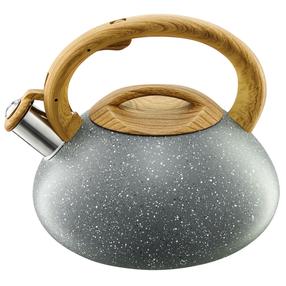  Tējkanna ar svilpi Ambition Mastic, 2.5 l, pelēka krās.