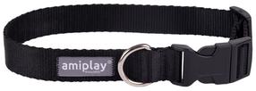 Antkaklis šunims Amiplay Popular, juoda sp., 200 - 350 mm x 15 mm, S