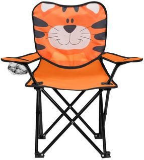 Sulankstoma turistinė kėdė Nils Fun Tiger, juoda sp./oranžinė sp.