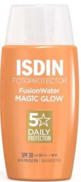 Līdzeklis iedeguma kopšanai sejai Isdin Photoprotector Fusion Water Magic Glow SPF30, 50 ml
