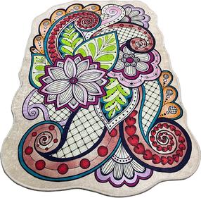 Kilimas Conceptum Hypnose Forme 959CHL1613, įvairių spalvų, 100 cm x 80 cm