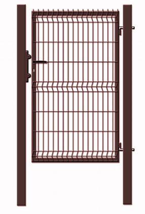 Mazie vārti ar segmentālu pildījumu Garden Center, 100 cm x 153 cm, brūna krās.
