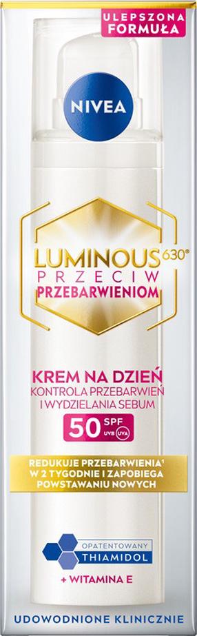Sejas krēms Nivea Luminous 630º Anti Dark Spot, 40 ml, SPF 50