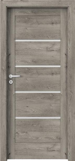 Siseukseleht Domoletti Verte Home G4, parempoolne, siberi tamm v., 203 x 74.4 x 4 cm