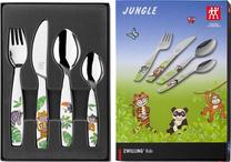 Stalo įrankių vaikams rinkinys Zwilling Jungle, 3 m., nerūdijantysis plienas, sidabro sp./žalia sp.