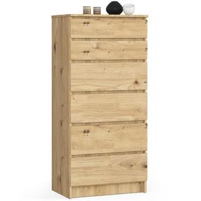 Komoda Akord K60, ąžuolo sp., 130 cm x 40 cm x 60 cm