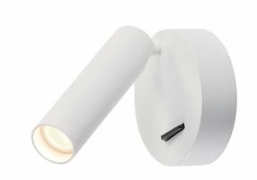 Šviestuvas sieninis SLV Karpo 152341, LED, 3000 °K, 1 x 5.7 W, balta sp. / balta sp., 3 x 12.5 cm