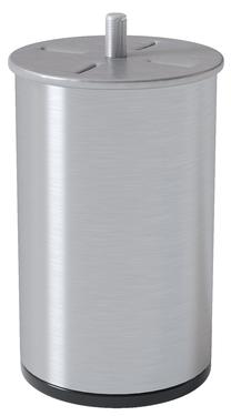 Baldų kojelė Sleepwell Cylinder, 6 cm x 6 cm, 10 cm, Ø 6 cm, sidabro sp.