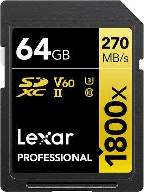 Atmiņas karte Lexar Professional 1800x, 64 GB
