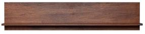 Sieninė lentyna Kalune Design RAF-11-OO-1, riešuto sp., 25 cm x 20 cm x 120 cm