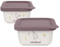 Maisto saugojimo indas Miniland ECO Naturset Chick, 400 ml, 0 mėn., natūralios biologinės medžiagos, balta sp./rožinė sp.