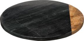 Serviravimo lentelė Secret de Gourmet, 30 cm x 4 cm, 30 cm, Ø 30 cm, Ruda sp./Juoda sp.