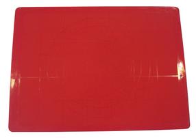 Silikona virtuves paklājiņš Okko BW88A0049, sarkana krās., 38 cm x 28 cm