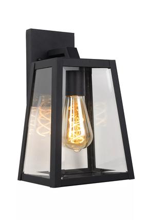 Āra sienas lampa Lucide Matslot 29829/01/30, 40W, E27, IP23, melna krās., 16.5 cm x 30.5 cm