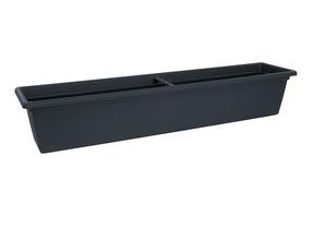 Балконный плантатор Plastkon Garden 41105617, пластик, 78 см x 17 см, Ø 78 см, антрацитовый цв.