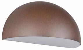 Sieninis lauko šviestuvas Trio Maas, 10W, E27, IP44, ruda sp., 27 cm x 14 cm