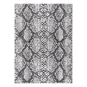 Kilimas vidaus Hakano Vinea Snake, juoda sp./kreminė sp./pilka sp., 170 cm x 120 cm