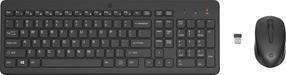 Prece ar bojātu iepakojumu. Bezvadu tastatūras un peles komplekts HP 330, EN, melna krās.