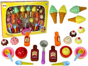 Mänguköögi tarbed, maiustuste komplekt Lean Toys Cake Series Sweet Treats, mitmevärviline