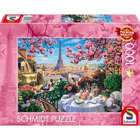 Пазл Schmidt Breakfast In Paris, 49.3 см x 69.3 см, 1000 шт., многоцветный