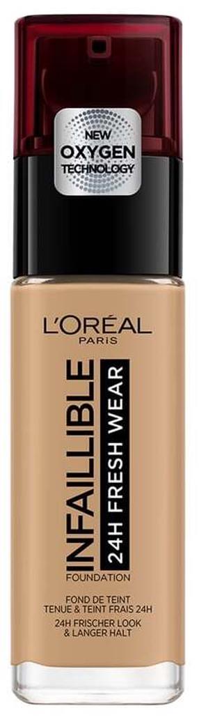Šķidrā grima bāze L’Oréal Paris Infaillible 24h Fresh Wear, 260 golden sun, 30 ml